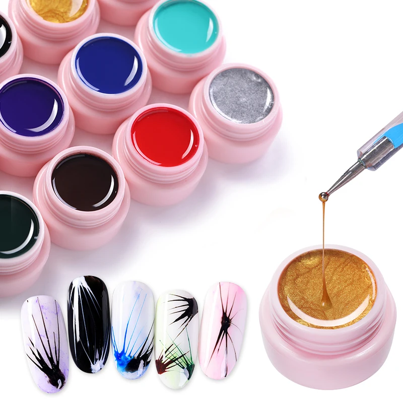 

UR SUGAR 5ml Spider Gel Nail Polish Pulling Silk Gel Lacquer Point To Line Drawing Painting DIY Nail Design Decoration