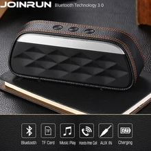 JOINRUN беспроводной Bluetooth динамик Портативный громкой связи с USB TF картой fm-радио стерео звук двойной динамик сабвуфер плеер