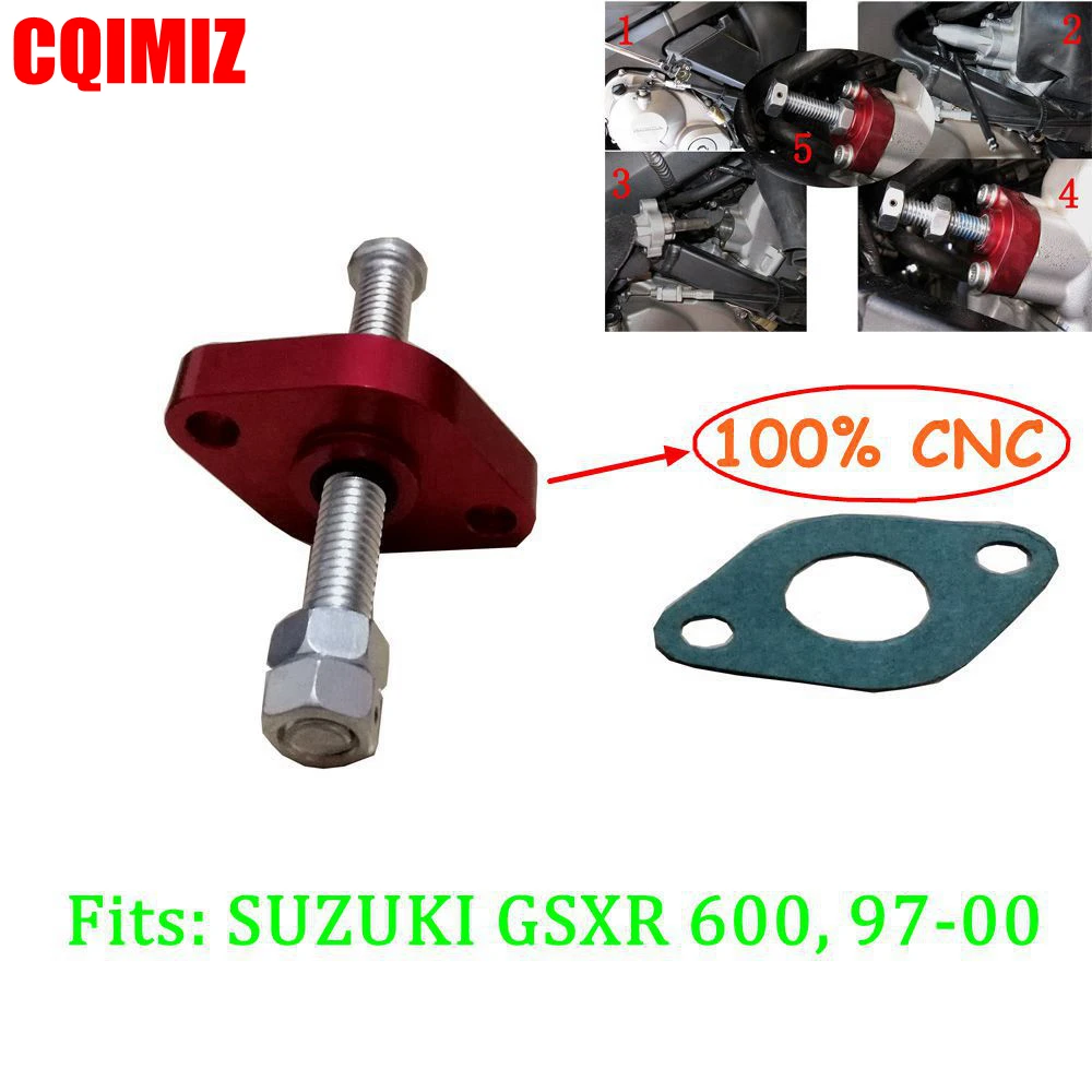 CNC Red Manual Adjuster Timing Cam Chain Tensioner For SUZUKI GSXR 600 1997 2000Crankshafts