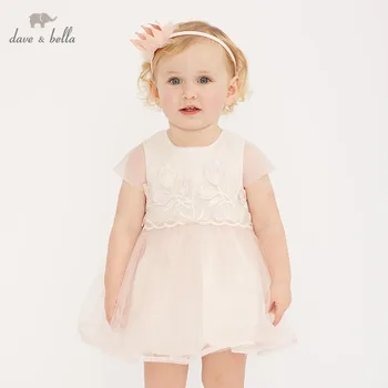 

DB10556 dave bella summer baby girl's princess cute floral dress children fashion party dress kids infant flowers lolita clothes