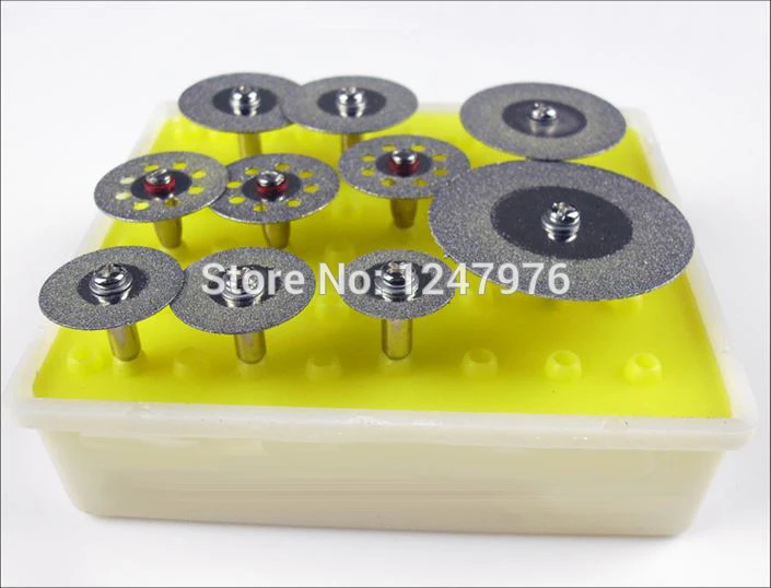 

10pcs Diamond Cutting Discs Tool Set Rotary Tools Shank 2.35mm For Dremel