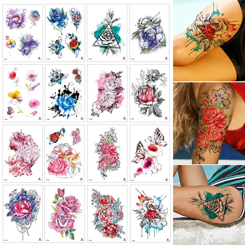 مثير للماء لصاقات وشم بيكيني الوشم والجسم الفن زهرة روز الوشم وهمية نقل المياه الوشم المؤقتة الوشم الساق الذراع مثير للماء لصاقات وشم بيكيني الوشم والجسم الفن زهرة روز الوشم وهمية نقل المياه الوشم المؤقتة الوشم الساق الذراع