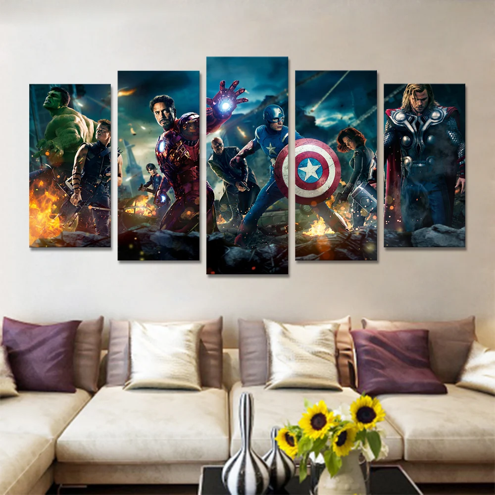 

Marvel Prints Avengers Alliance 2 Posters And Prints For Living Room Decoration Wall Art Canvas Painting Wall Pictures