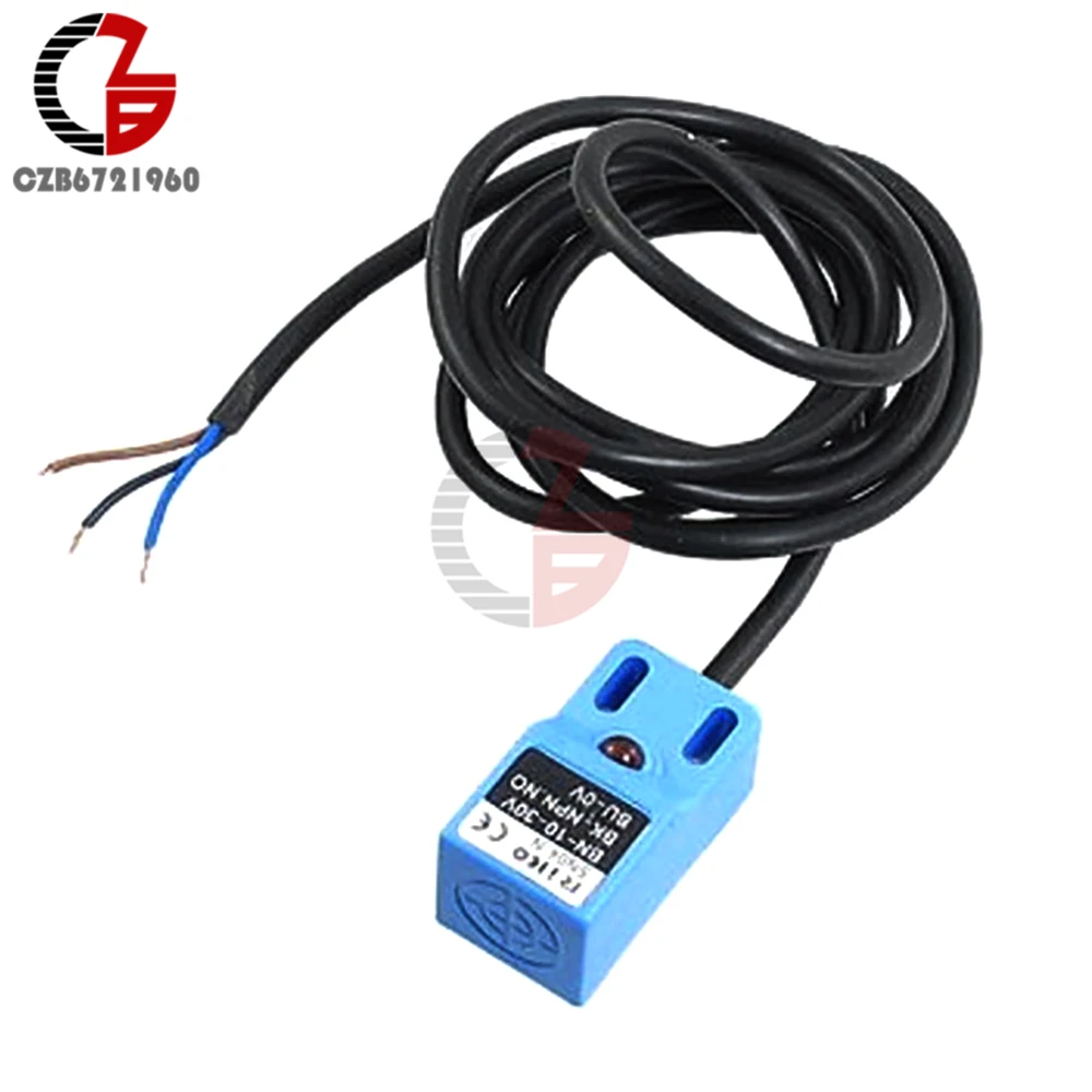 Синий SN04 N 4 мм индуктивный датчик обнаружения NPN NO DC 10 30 в|npn no|npn dcnpn proximity sensor |