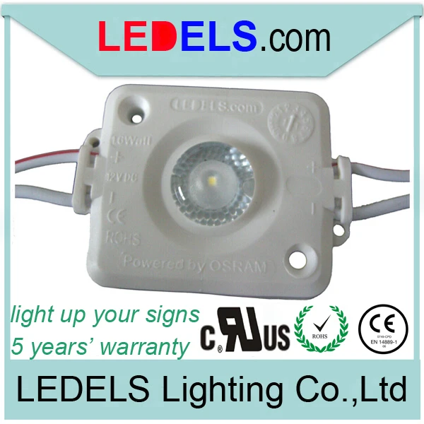 

540PCS/LOT UL CE ROHS,five years warranty,12v 1.6w high power backlight led module outdoor single sided light box