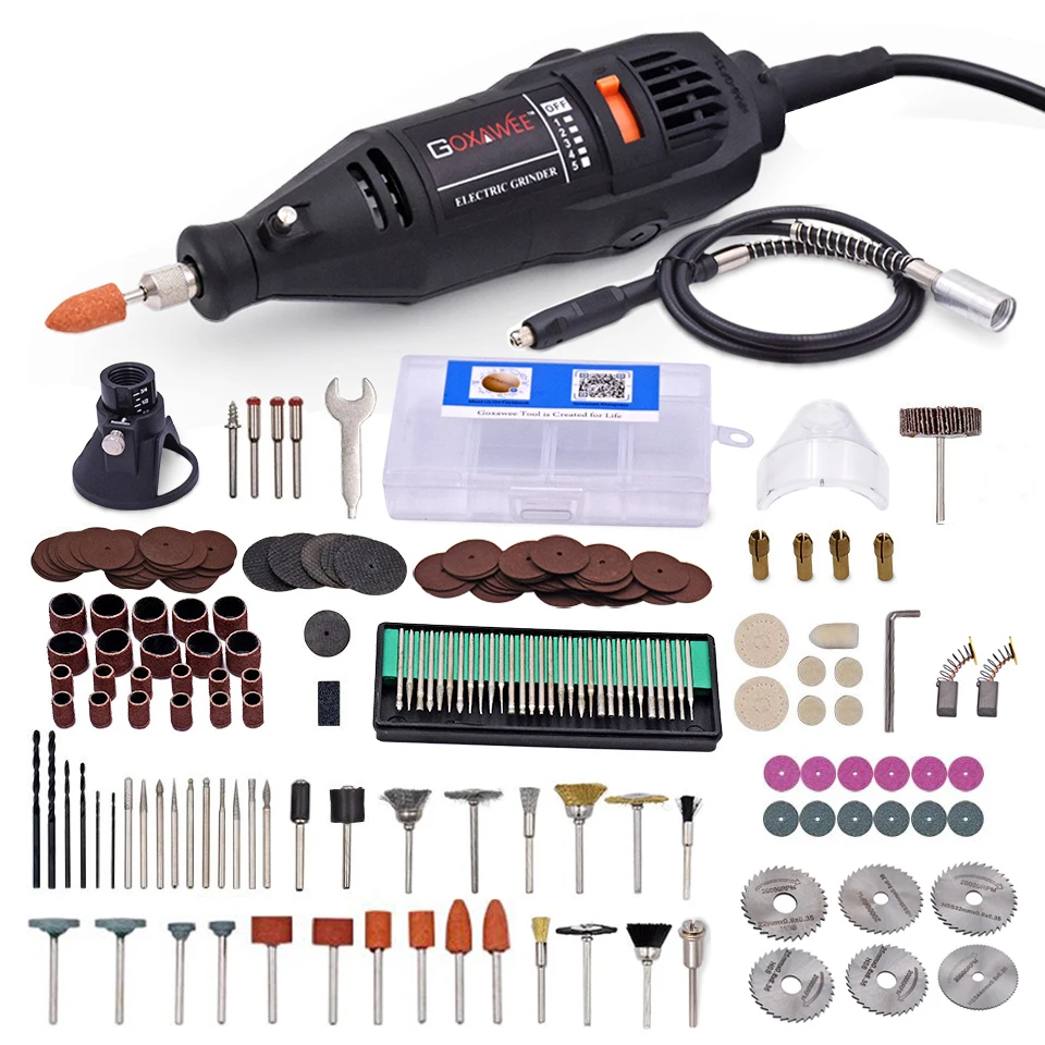 220V Electric Mini Drill For Dremel Rotary Tool Variable Speed Mini