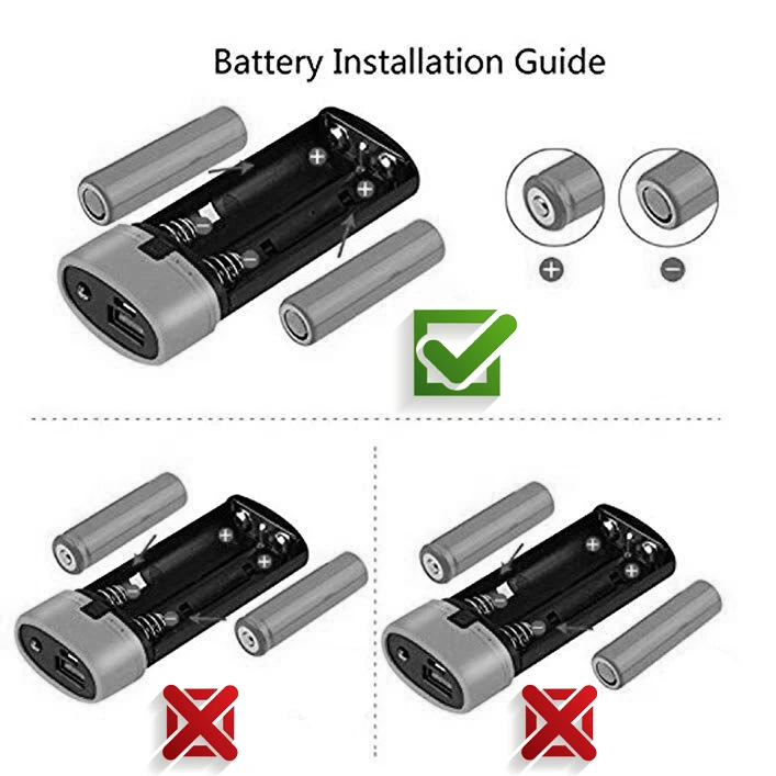 Внешний аккумулятор USB kebidumei 2x18650 корпус для самостоятельной сборки зарядное
