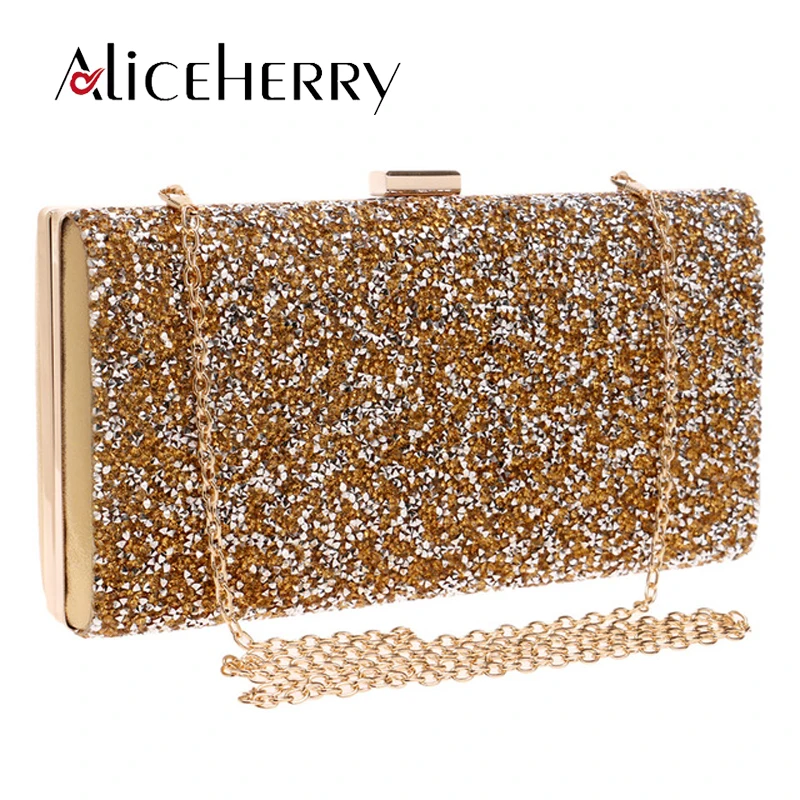 

Diamond Crystal Evening Clutch Purse Wedding Prom Women Wedding Box Bag