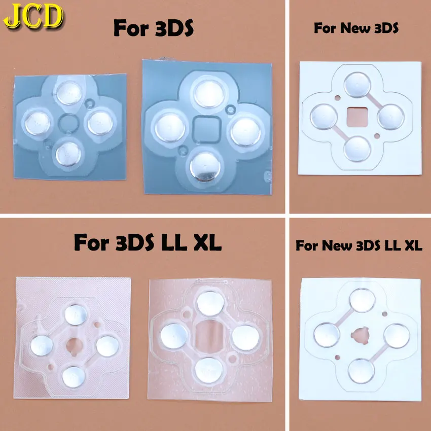 

JCD 1PCS For 3DS 3DSLL 3DSXL New 3DS XL LL Controller D Pads D-Pad Metal Dome Snap PCB board buttons Conductive FIlm