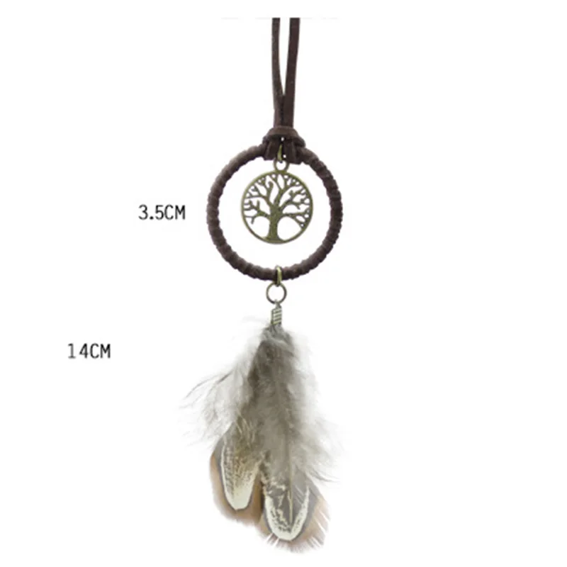 Mini Dreamcatcher Bookmarks New Fashion Handmade  Indian Dream Catcher Cafe & Bar & Bag Hanging Pendant Decor Gift 3.5 diameter 4