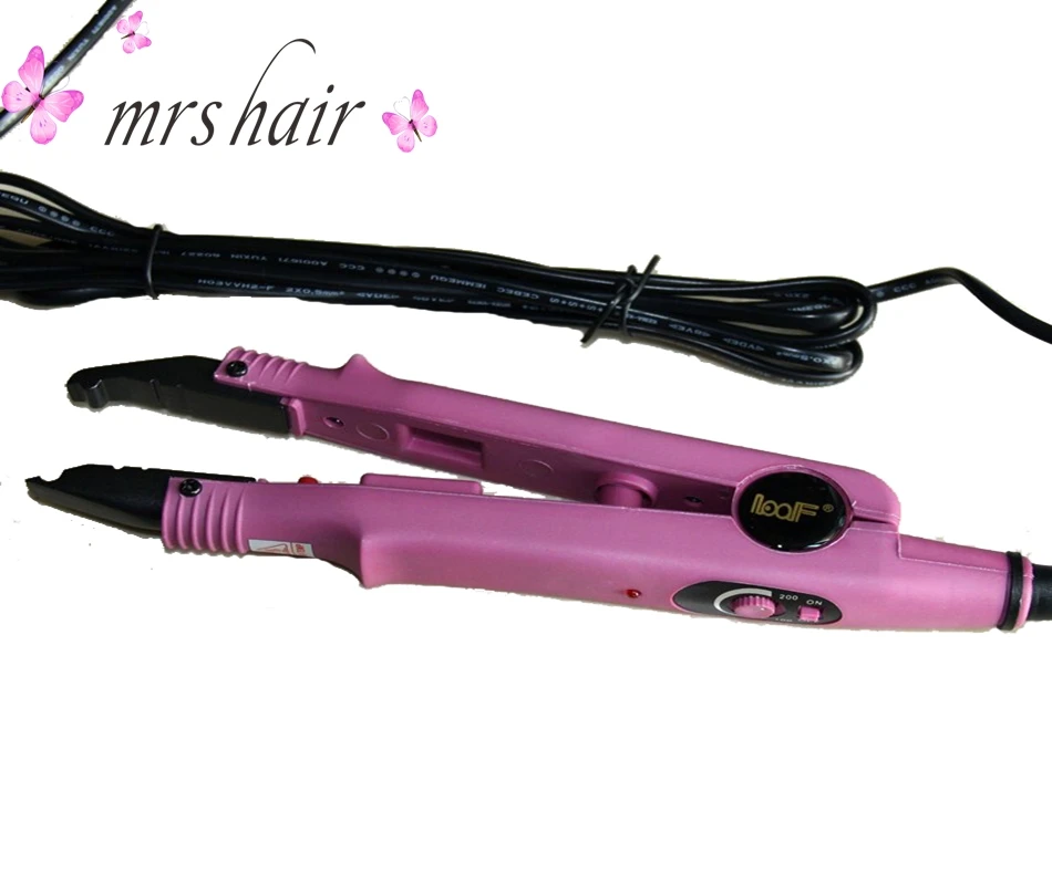 L-611 black Fusion Loof Nail Flat Hair Extension Iron Connector Control temperature Prefessional Hairdressing Styler Equipment