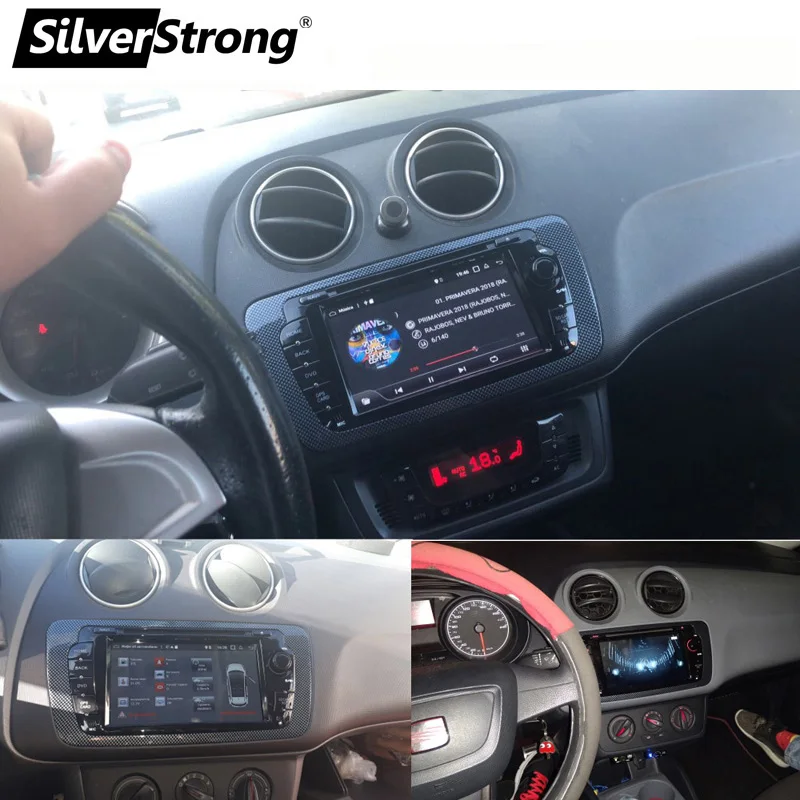 Discount SilverStrong Android9.0 QuadCore 2G+16G Ibiza Car DVD for Seat Ibiza IPS 7inch Android Radio Ibiza GPS with Mirroring link RDS 1