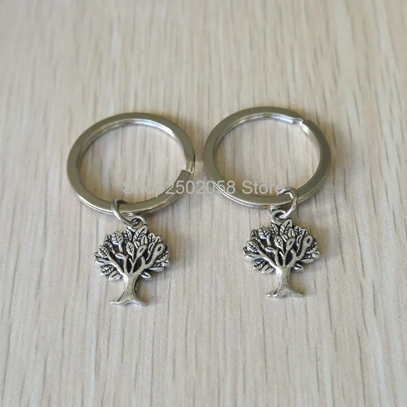 2pcs Tree Keychain Set Tree Of Life Keychains Best Friends Personalized