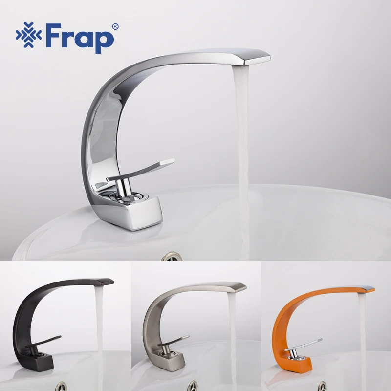 Frap nuevo baño cuenca grifo latón cromo grifo cepillo de níquel mezclador fregadero grifo vanidad agua fría caliente baño grifos y10004 5/5/6/7 - 1