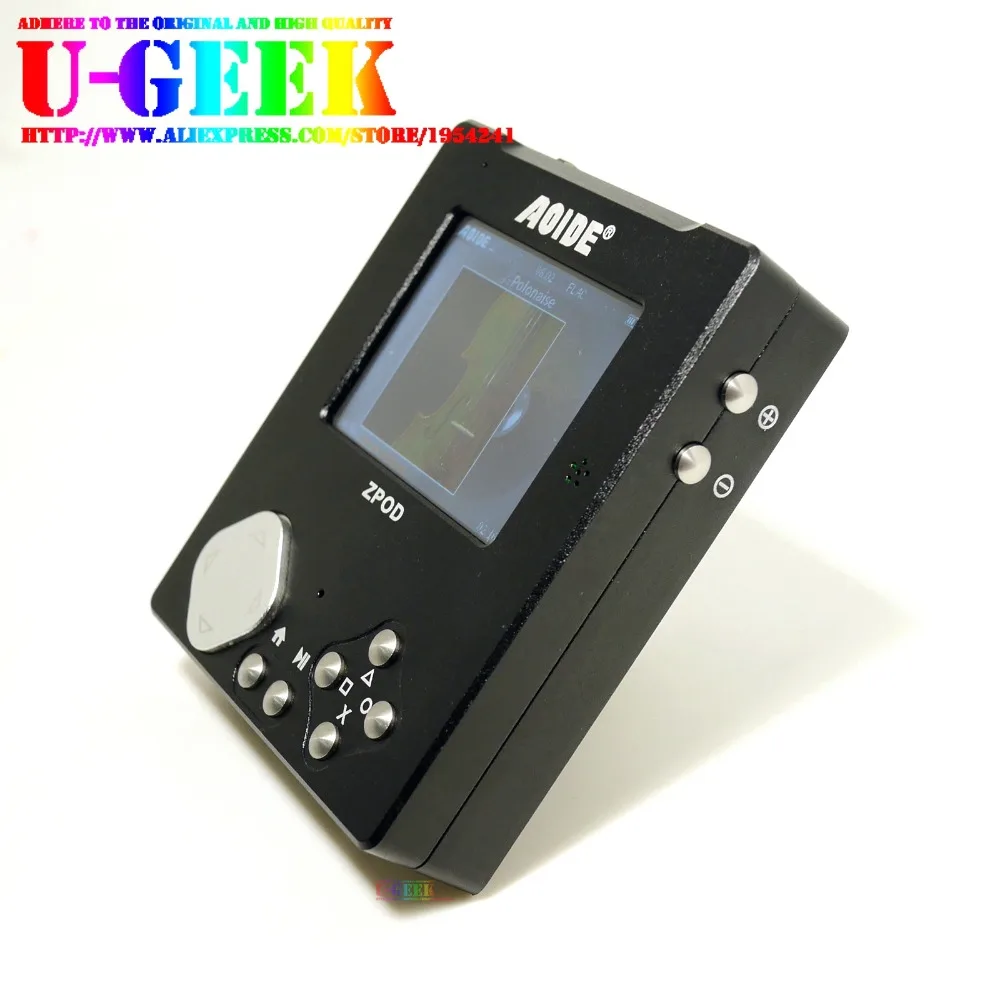 UGEEK ZPOD lossless HiFi музыкальный плеер доска+ алюминиевый чехол с ЧПУ комплект | 192 k/24 бит | w/o Raspberry Pi Zero | Портативный | игровой плеер | Retropie