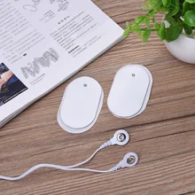 10pcs Silica Gel White Electrode Pads Electronic Cervical Vertebra Physiotherapy Massager Tools For Digital Tens Therapy Machine