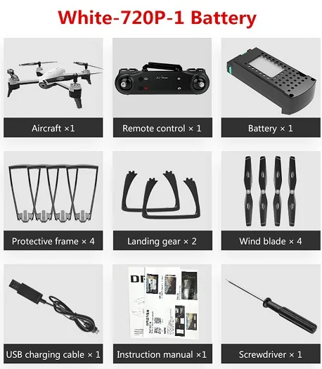 SG106 RC Дроны с камерой HD 4 K 5MP Wi-Fi FPV Quadcopter оптический поток Дрон на ру электронная сигарета с Камера Широкий формат удержания высоты Дрон на ру - Цвет: White 720P 1 battery