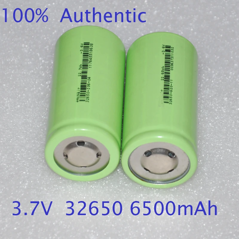 

1-2PCS UNITEK 3.7v ICR 32650 li-ion battery 6500mah rechargeable lithium ion cell for led flashlight torch and battery pack