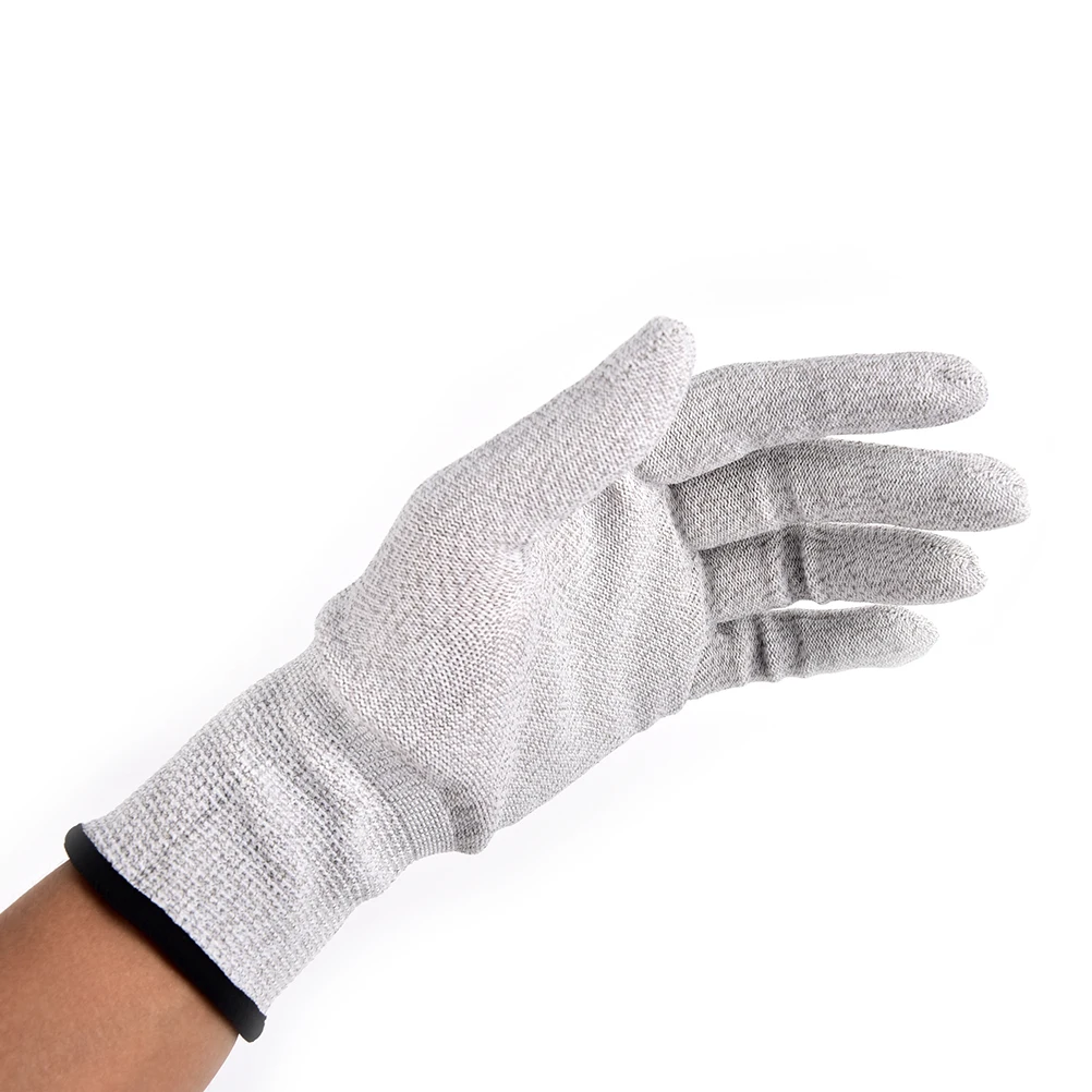 2 шт./пара электрошок перчатки электроэнергии проводящие перчатки электродные перчатки электрическим током волокна массажа терапией