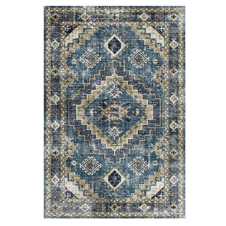 Vintage Persian Style Carpets For Living Room Imported Chenille American Carpet Morocco Rugs Bedroom Bedside Mat Home Carpet - Цвет: 1