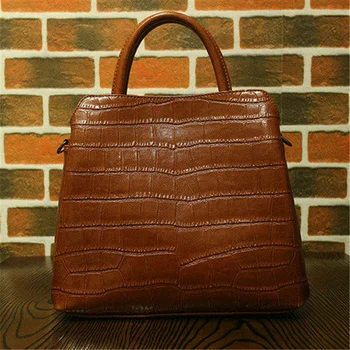 

QIAOBAO Women Bag Female Shoulder Bag Handbag Women Famous Totes Genuine Leather Bag Ladies Crossbody Messenger Bags Crocodile