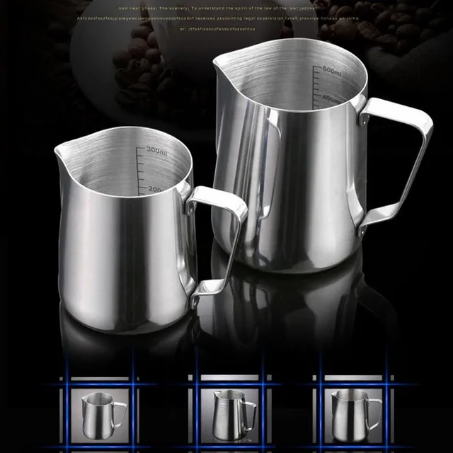 Best Offers 350/600/900ML Coffee latte mug stainless steel coffee latte foam mug coffee mold