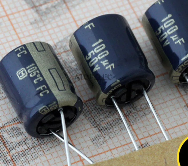

1pc FC Series 100uF/50V Electrolytic Capacitors Hi-Fi Audio 105 Deg.C