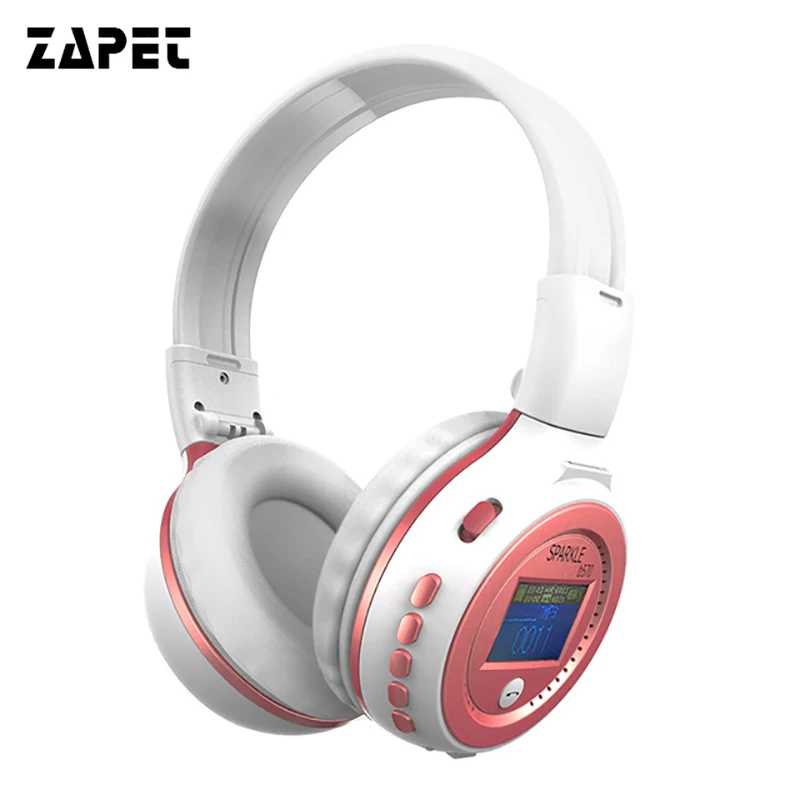 ZAPET B570 Wireless Stereo LCD Bluetooth Headphone MP3 Headset Foldable FM/SD Card Headset with mirc For iPhone PC phone MP3 ZAPET B570 Wireless Stereo LCD Bluetooth Headphone MP3 Headset Foldable FM/SD Card Headset with mirc For iPhone PC phone MP3