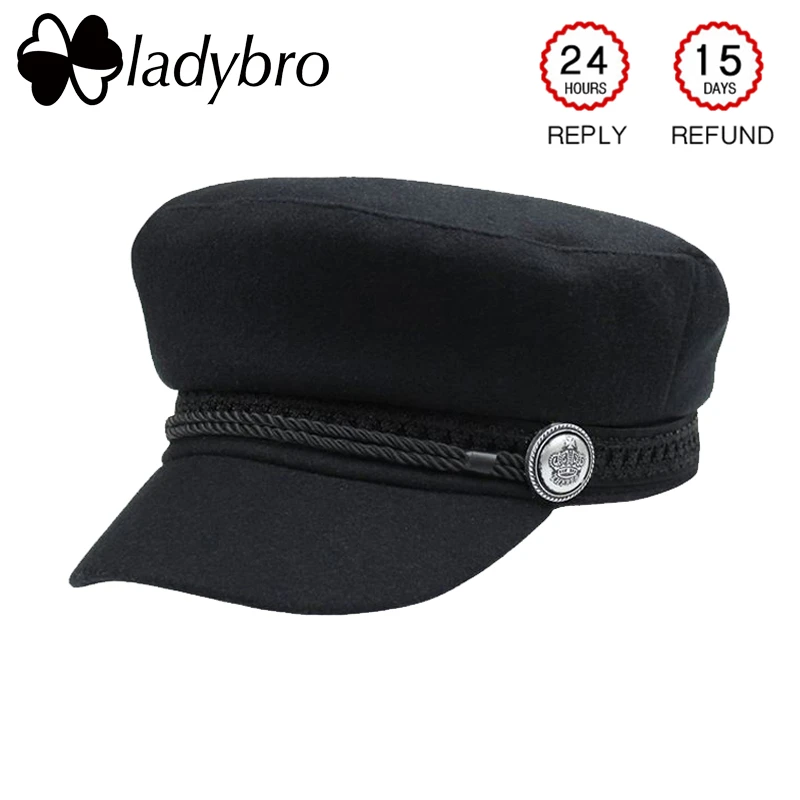 Осенне-зимняя женская шапка ladibro восьмиугольный головной убор из искусственной