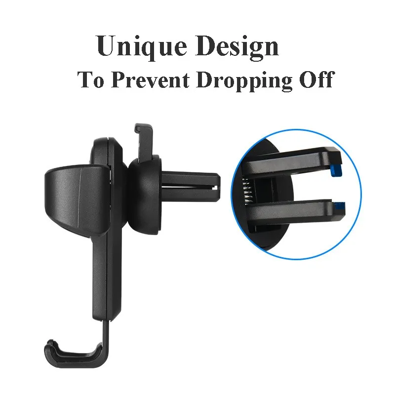Portefeuille Car Vent Mount Holder Air Vent Mount Phone Holder for iPhone 7 Plus 6S 6 Plus 5S SE Xiaomi Redmi 4x Mi6 Cars Stand (6)
