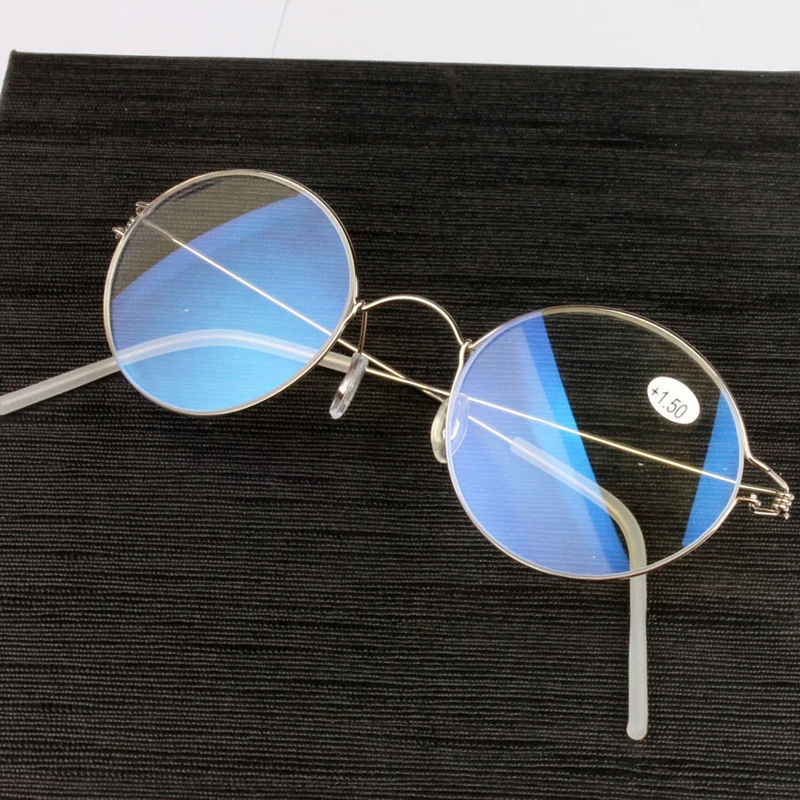 

Special Price Retro Round Metal Frame Reading Glasses Women Super Light High-grade Reading Eyeglasses Resin Lens Unisex Eyewear
