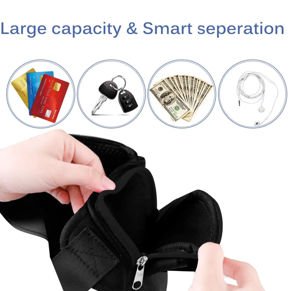 Jeebel correa para correr Paquete de cintura ajustable con soporte para botella Bolsa De Teléfono impermeable para escalada al aire libre bolsa deportiva para correr