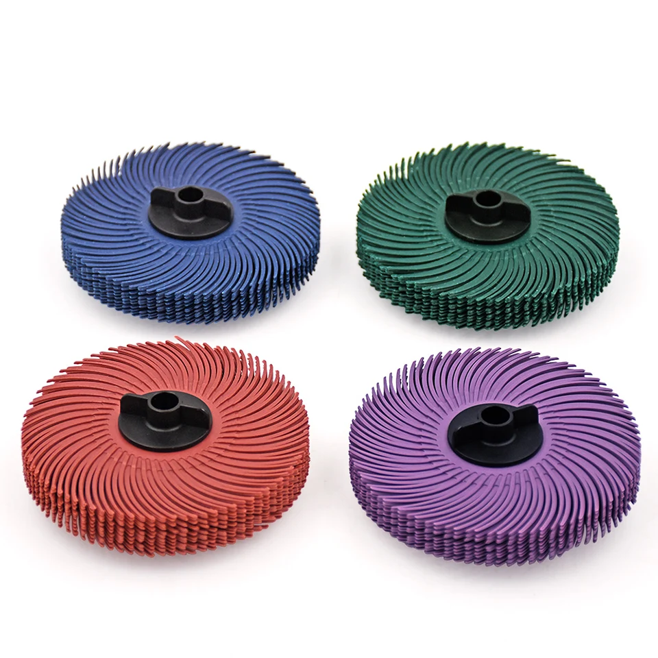 10pcs 3m Radial Bristle Brush Wheel Discs Abrasive Tools Polishing