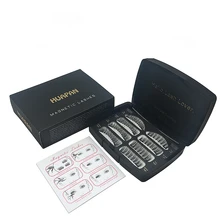 

DAMMAN Acrylic suit 3d double magneti false eyelshes 2 pairs 8pcs hand made natural long lashes makeup tool eyelashes extension
