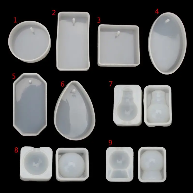 

Large Ball Bulb Oval Round Square Shape Silicone Resin Mold Soap Wax Candle Mold