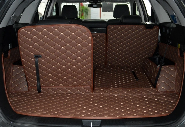 Top carpets! Special trunk mats for KIA Sorento 7seats 2017 durable