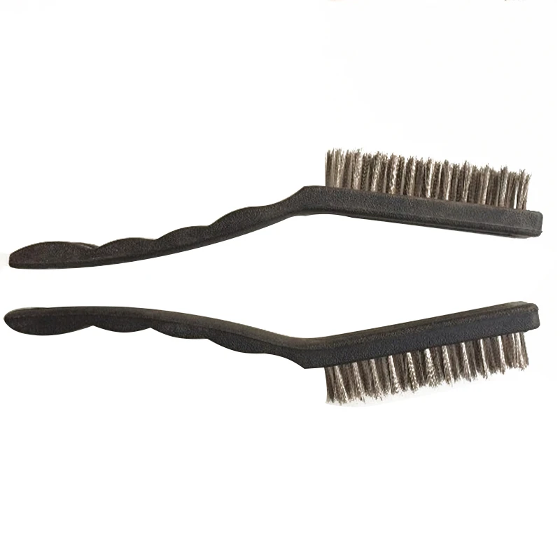 

2pcs STAINLESS STEEL Dental Product Bur CLEANING BRUSH Tool