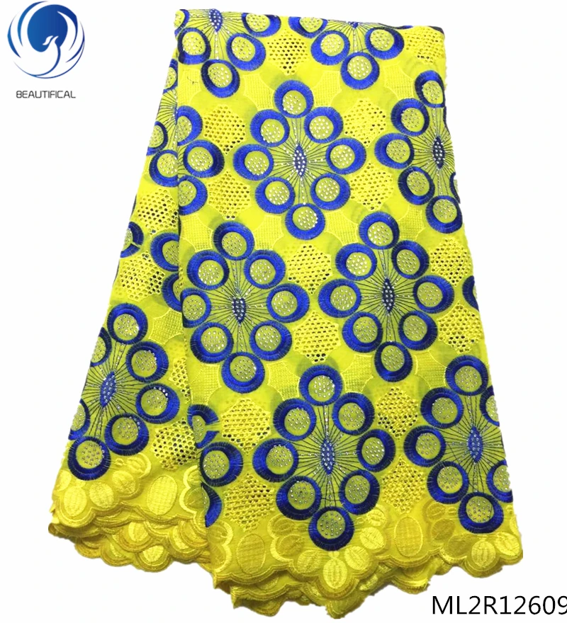 

BEAUTIFICAL swiss voile laces fabrics swiss lace 2019 high quality dry fabrics laces with rhinestones for women 5yards ML2R126