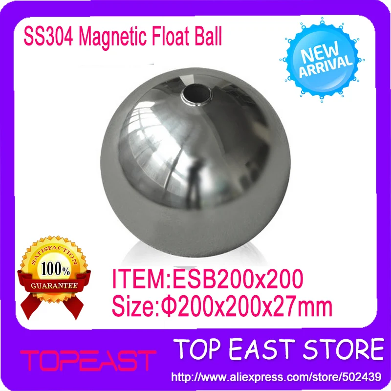 

Free shipping big magnetic float ball 200*200mm for water float switch ESB-200*200 for float switch