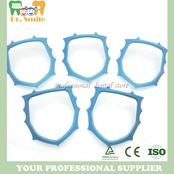 

5Pcs Dental Plastic Rubber Dam Frame Holder Instrument White/Blue