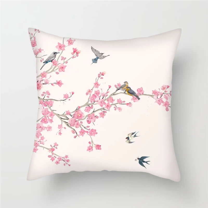 Fuwatacchi новая Цветочная подушка, Чехлы, цветные цветы, наволочки для дома, дивана, спальни, розовые, красные розы, плюшевые наволочки