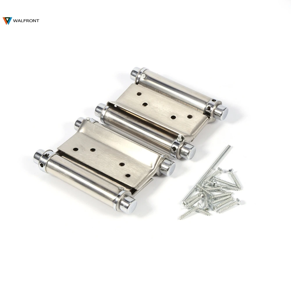 2Pcs/set 3 Inch Double Door Hinge Drawer Butt Hinge Door Swing Stainless Steel Hinges