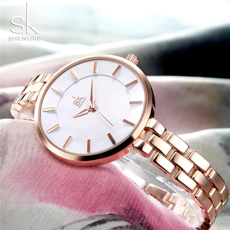 

Rose Gold Bracelet Watches Women's Wristwatch bayan kol saati Stainless Steel Wrist Watches For Ladies Quartz montre femme 2018