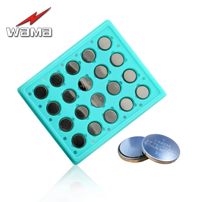 20x Wama CR2032 3V Button Coin Cell Batteries Computer Motherboard Electronic Battery Human Scale Remote Control 5004LC DL2032 |