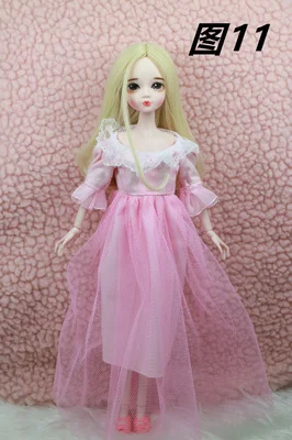 29 см 1/6 blyth кукла шарнир тела модные игрушки BJD подарок с платье обувь парик Макияж - Цвет: 11