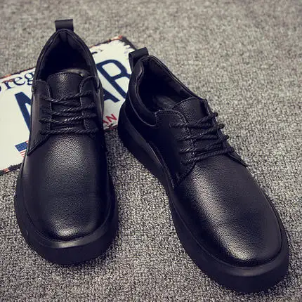 

Men's shoes in the thick bottom increase Korean version of the trend of breathable Bullock carved shoes tide Japanese casual sho