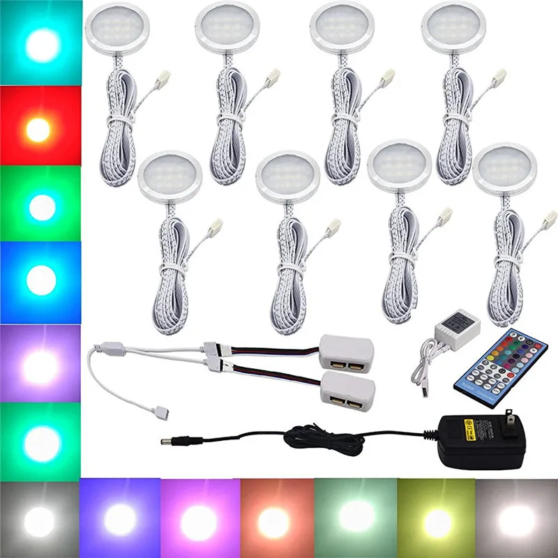 RGBW rgb+white under cabinet led lights kit 06