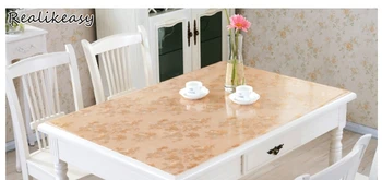 

Durable Rectangular Dining PVC Table Cloth For Hotel Home Decor Table Cover Oilcloth Dining kitchen Table Mats For Party LFB126