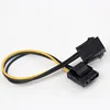 Адаптер питания Molex в PCI-E IDE, 4-контактный разъем мама в 6-контактный разъем, кабель преобразователя видеокарты, 1 шт., 1 шт., оптовая продажа ► Фото 2/4
