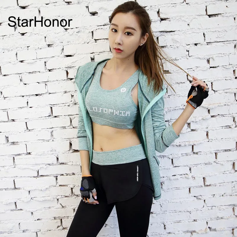 Prix pour StarHonor 3 Pcs Femmes Séchage rapide Absorber La Sueur Yoga Définit Vêtements de Fitness Gym Sports Slim Leggings + Tops Costume de Sport pour Femme Prix pour StarHonor 3 Pcs Femmes Séchage rapide Absorber La Sueur Yoga Définit Vêtements de Fitness Gym Sports Slim Leggings + Tops Costume de Sport pour Femme